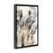 Stupell Industries White Strands Watercolor Floater Framed Canvas Wall Art Design by Regina Moore